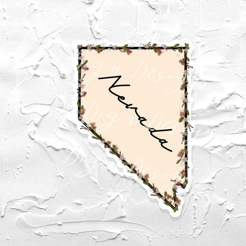 Decorated Sticker of Nevada