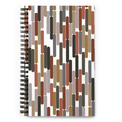 This shows the front of the spiral notebook