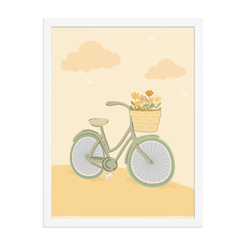 Adventure awaits bicycle white