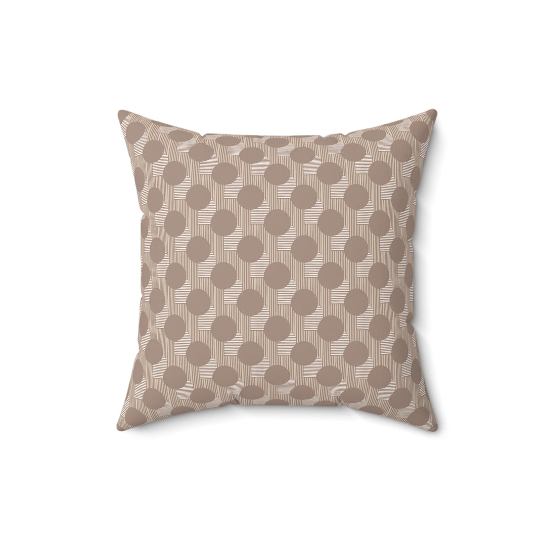 Dark Mode Modern Geometric Throw Pillow – Dark Mode Minimalist Decorative Cushion flat lay