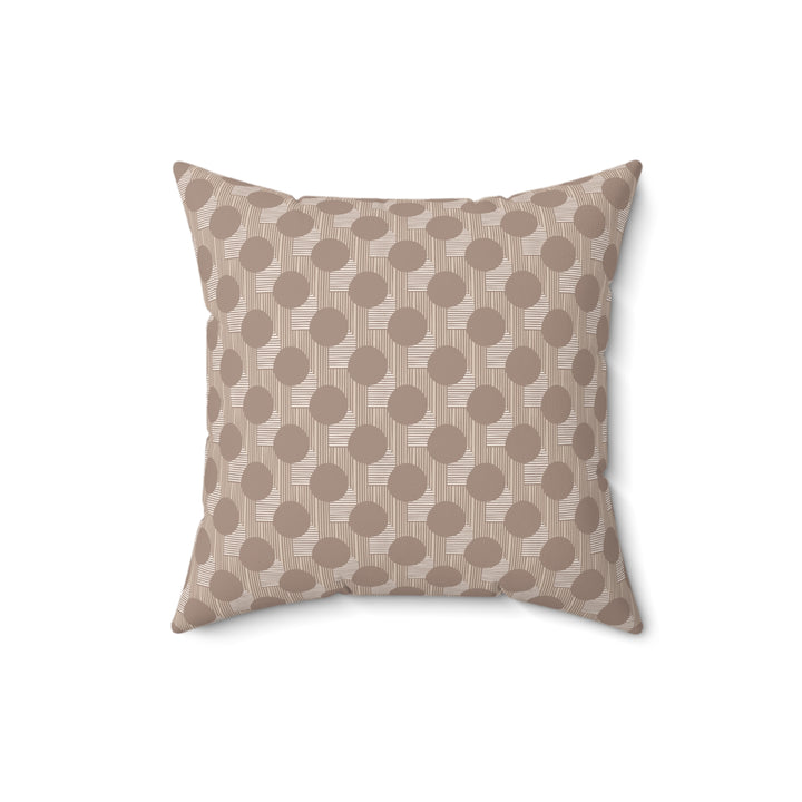 Dark Mode Modern Geometric Throw Pillow – Dark Mode Minimalist Decorative Cushion flat lay