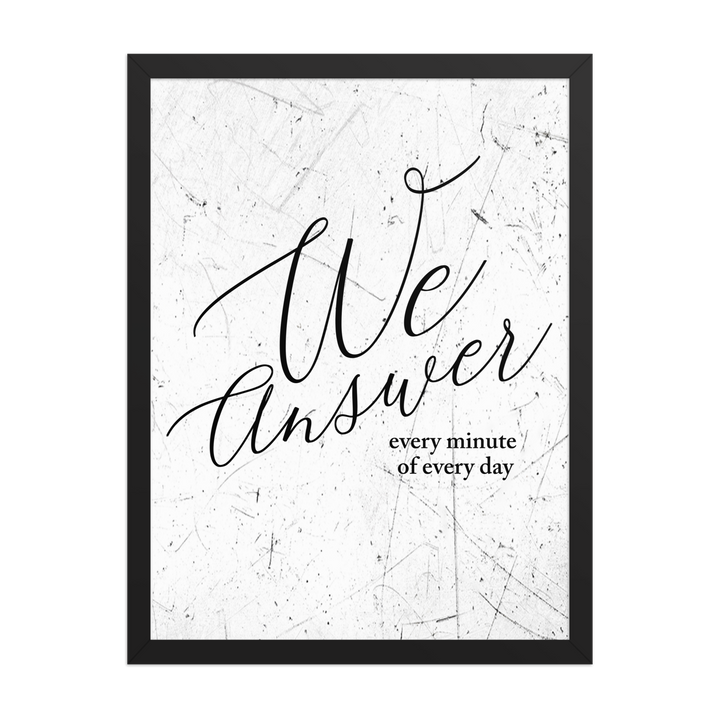 Framed artwork with &