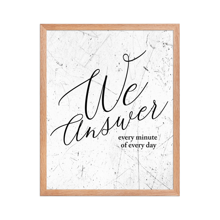 Framed artwork with &