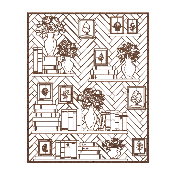 Literary_Bloom_Metal_Wall_Art__Cozy_Lib_Copper_Transparent_Mockup.png