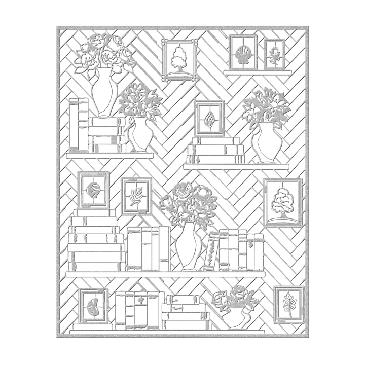 Literary_Bloom_Metal_Wall_Art__Cozy_Lib_Silver_Transparent_Mockup.png