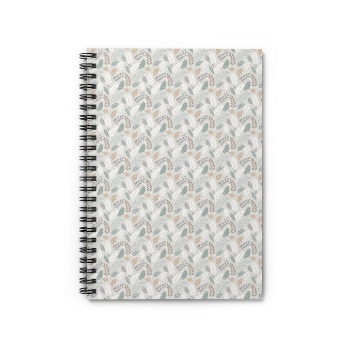 Notebook with a floral pattern on a white background