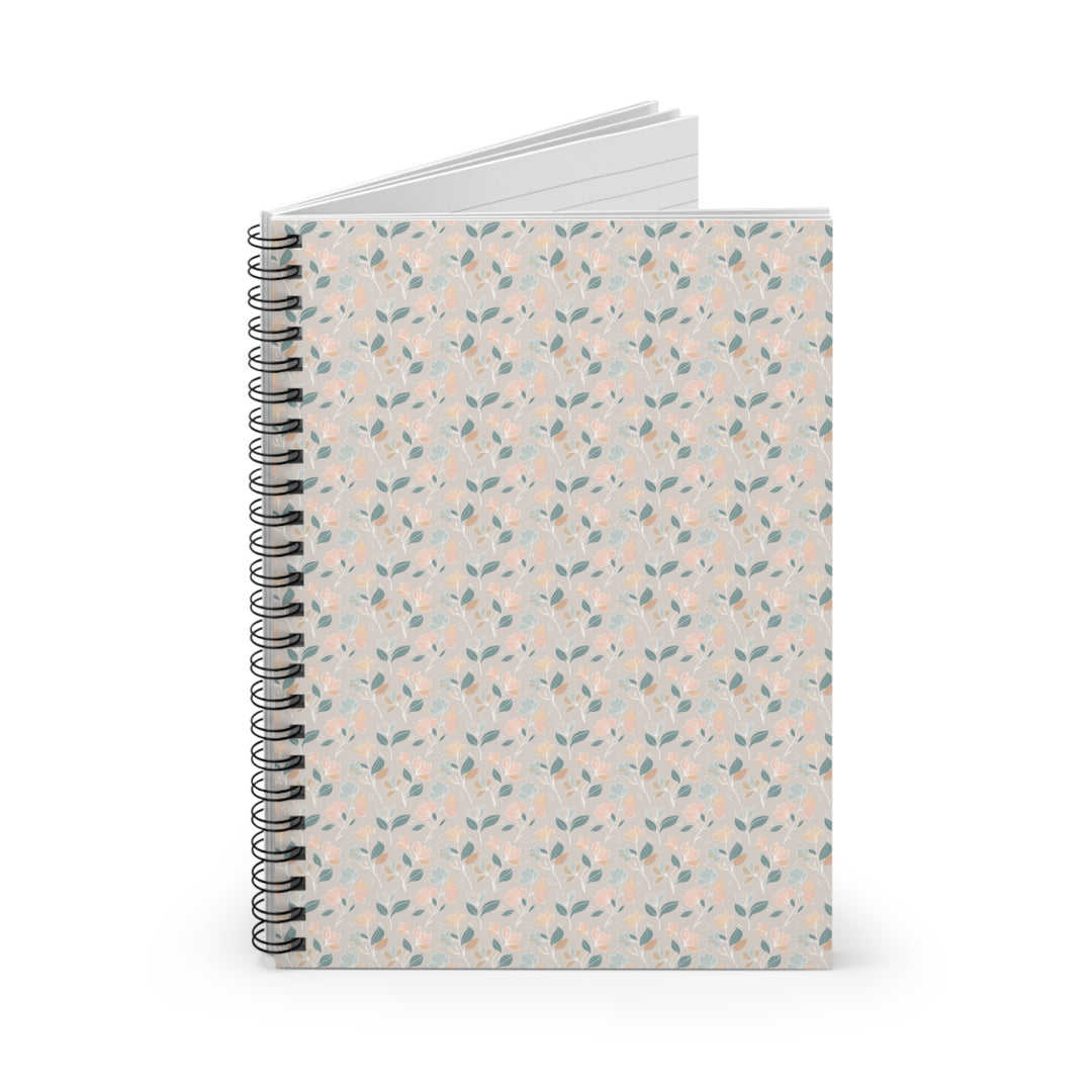 Notebook with a floral pattern on a white background2