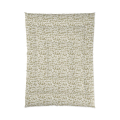 Rustic Cabin and Pine Tree Toile Comforter – Cozy Mountain Lodge Bedding with Vintage Landscape smaller