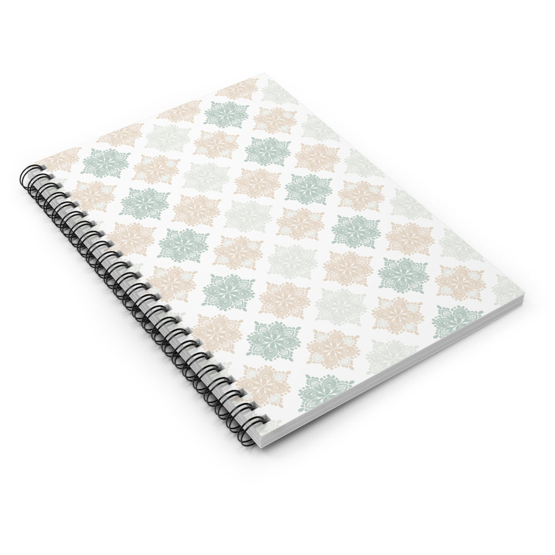 aesthetic journal, minimalist stationery, boho notebook flat lay