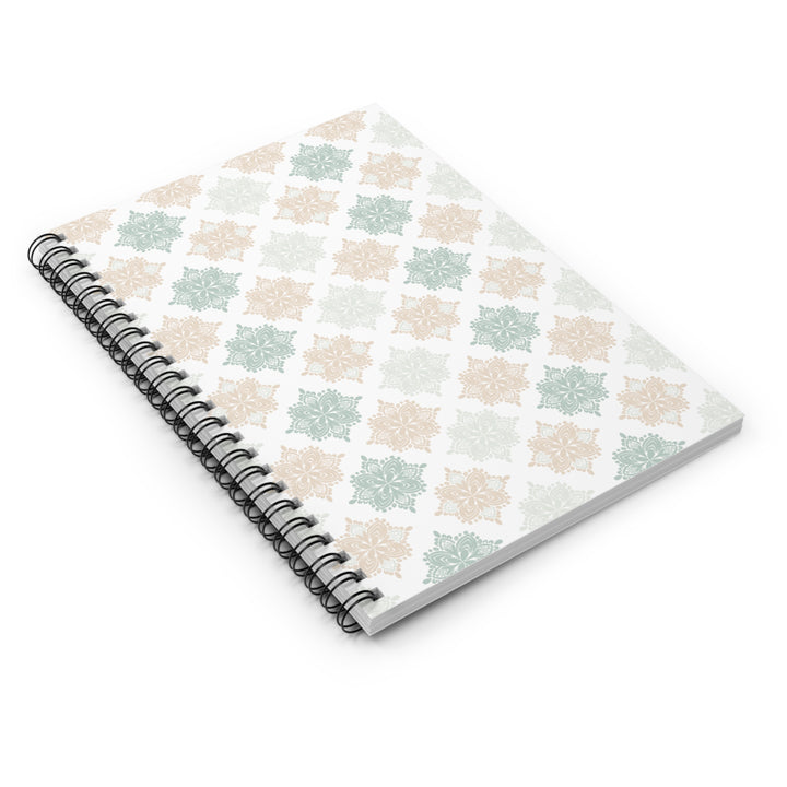 aesthetic journal, minimalist stationery, boho notebook flat lay