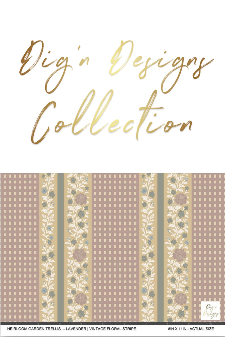 A digital preview of a paper or fabric design collection titled &