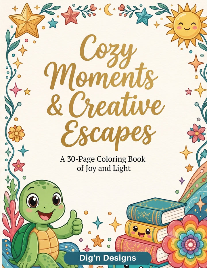 Cover to colorbook cozy moments &amp; creative escapes