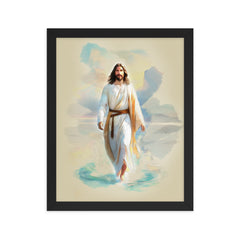 Product display of Divine love jesus walking on water