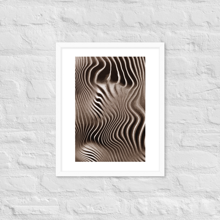 Mystical Mushroom Gills Textile Art Framed Print (Piece 3 of 3)