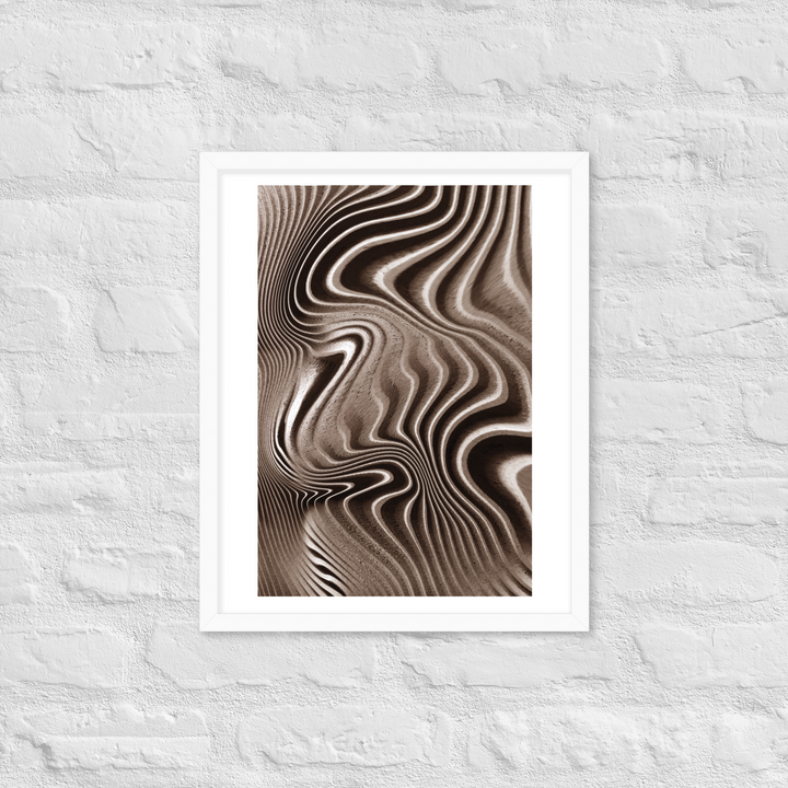 Mystical Mushroom Gills Textile Art Framed Print (Piece 2 of 3)