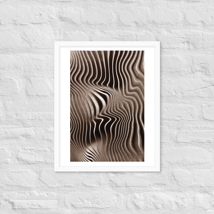 Mystical Mushroom Gills Textile Art Framed Print (Piece 1 of 3)