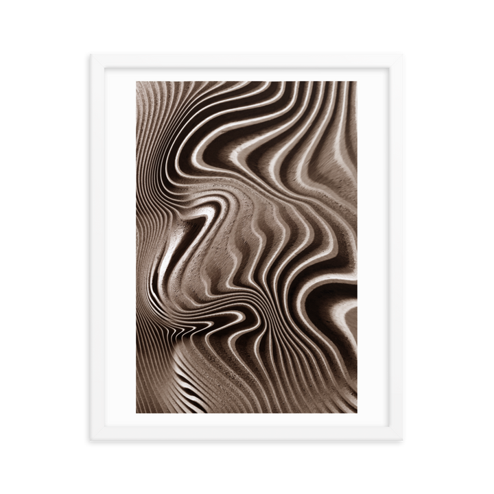 Mystical Mushroom Gills Textile Art Framed Print (Piece 2 of 3)