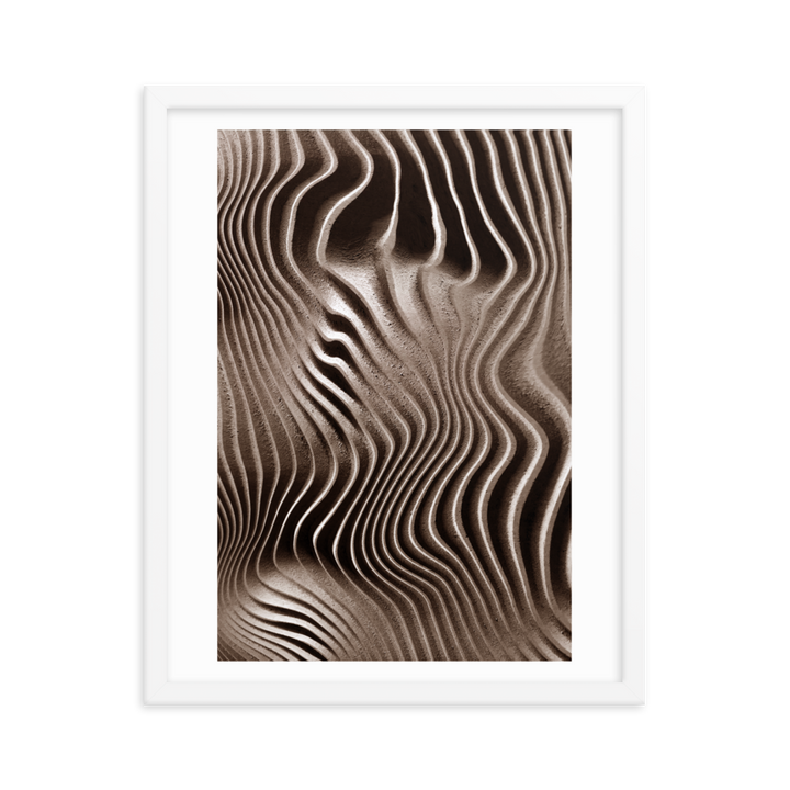 Mystical Mushroom Gills Textile Art Framed Print (Piece 3 of 3)