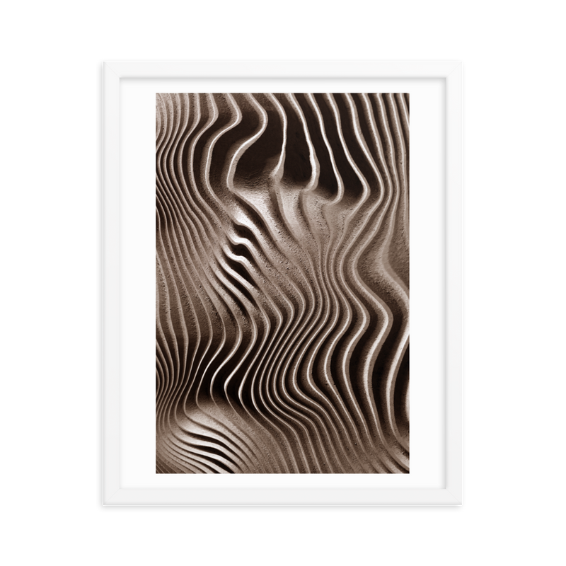Mystical Mushroom Gills Textile Art Framed Print (Piece 3 of 3)