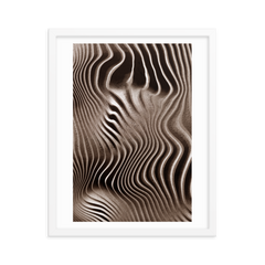 Mystical Mushroom Gills Textile Art Framed Print (Piece 3 of 3)