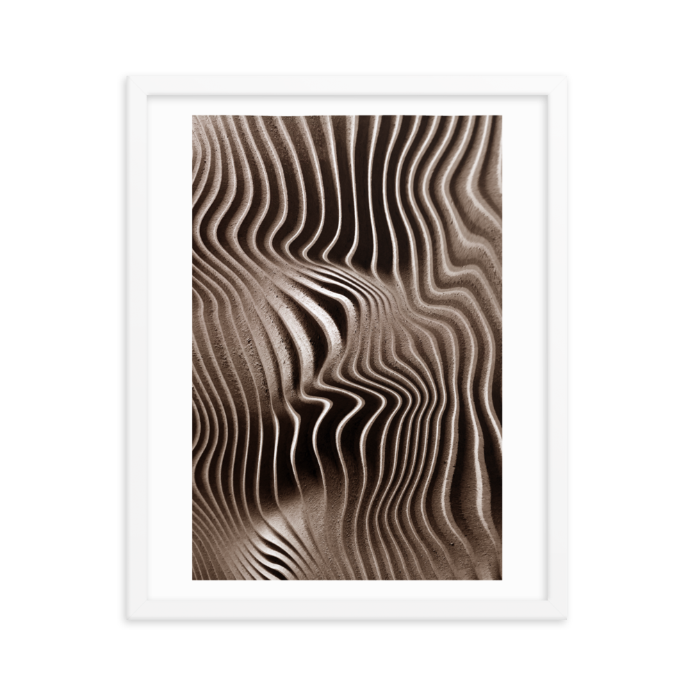 Mystical Mushroom Gills Textile Art Framed Print (Piece 1 of 3)
