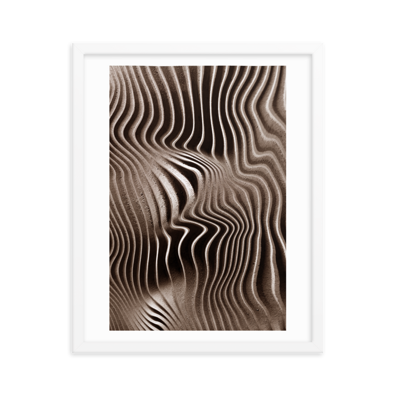 Mystical Mushroom Gills Textile Art Framed Print (Piece 1 of 3)