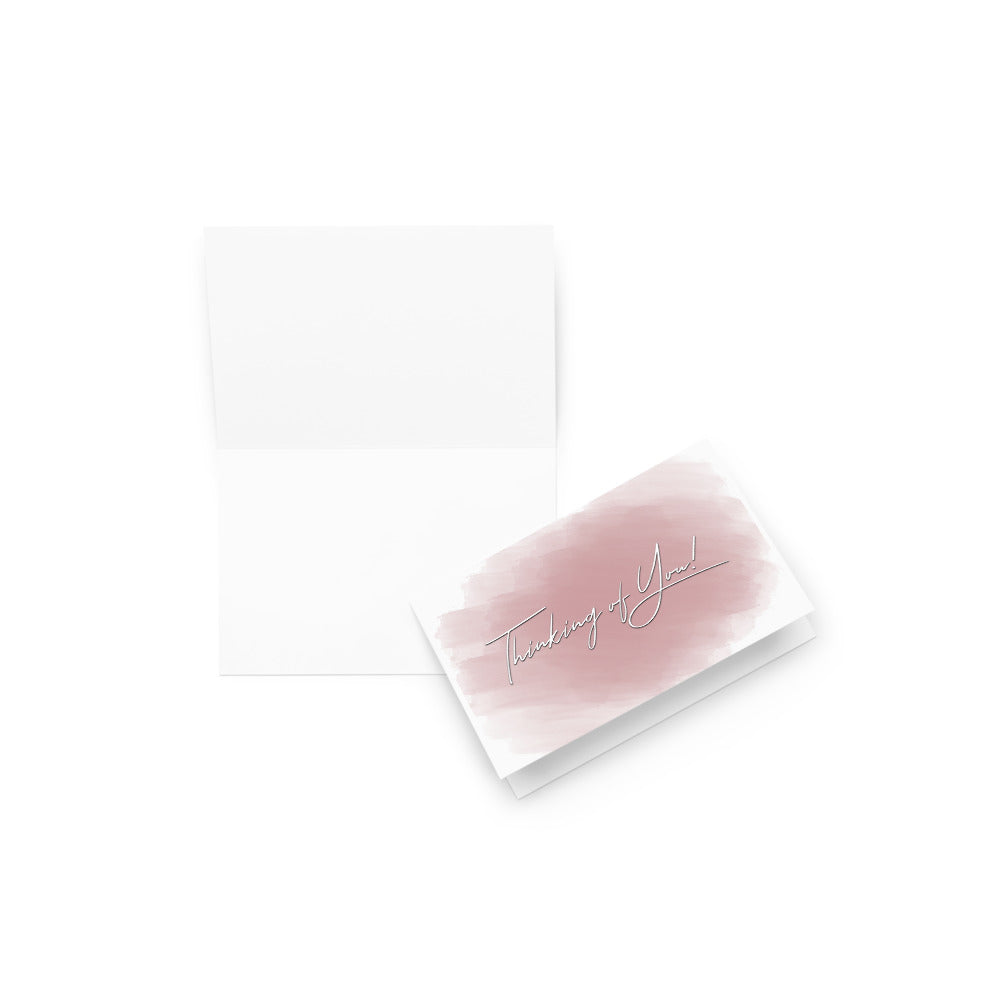 Thinking of you card, blank inside