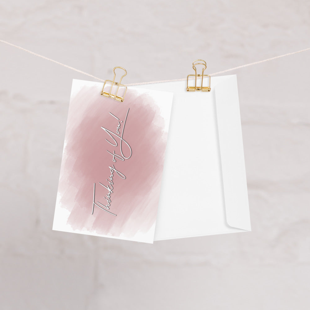 Thinking of you card, blank inside