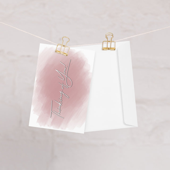 Thinking of you card, blank inside
