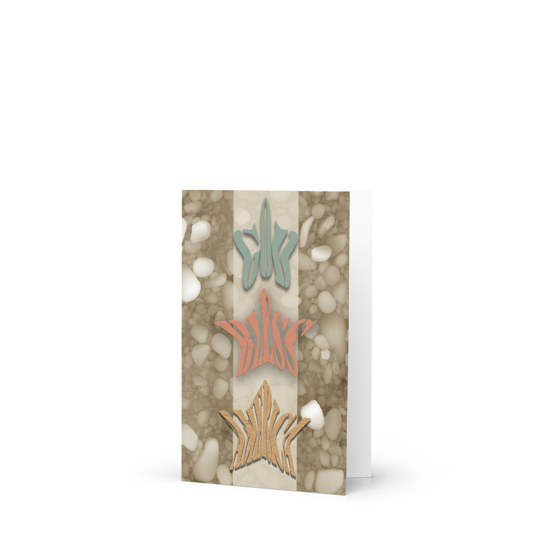 God bless america greeting card