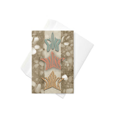 God bless america greeting card with envelope