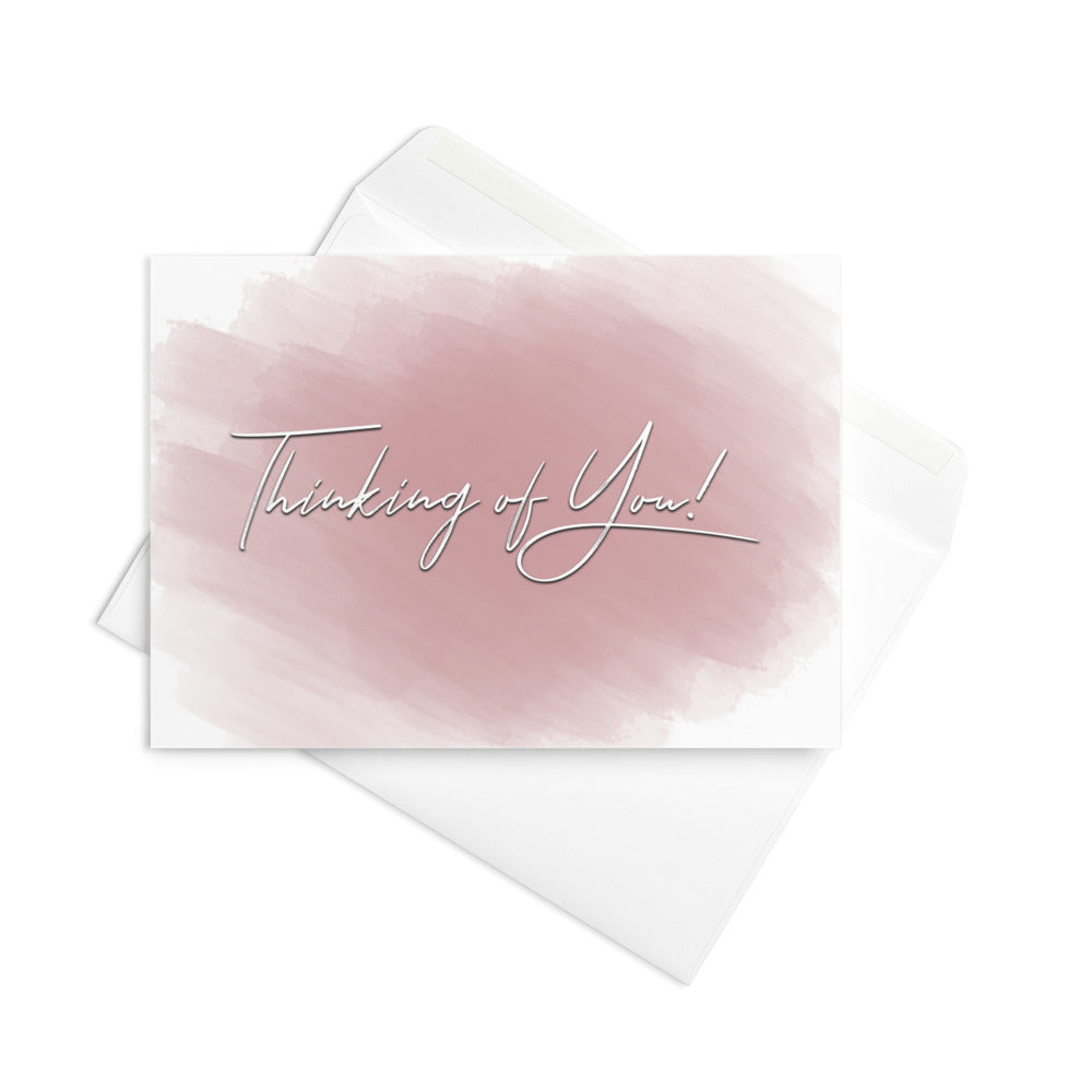 Thinking of you card, blank inside