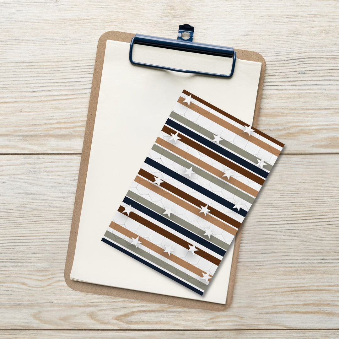 Extra wide independence book mark on a clipboard