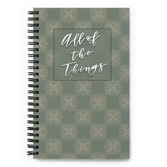 the product display of a notebook with the saying 