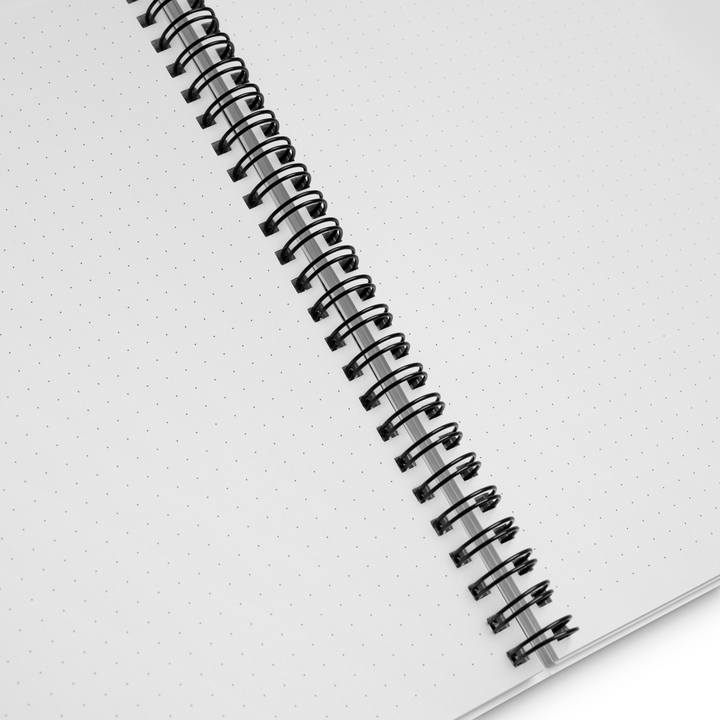 This picture is the inside of the notebook with a dot grid to show the inside in detail