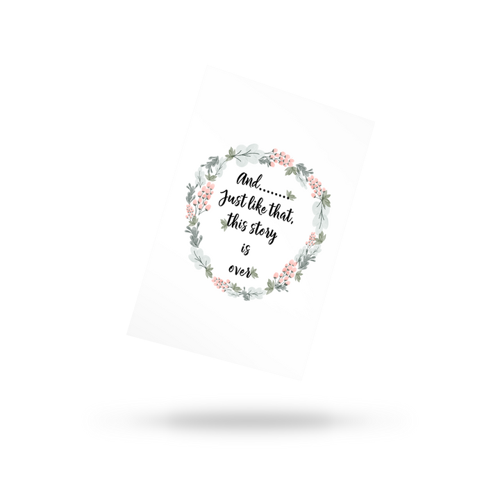 stand alone postcard story is over