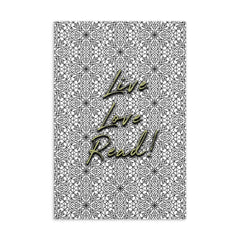 Live love read mandala extra wide bookmark