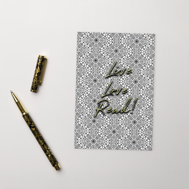 Live love read mandala extra wide bookmark
