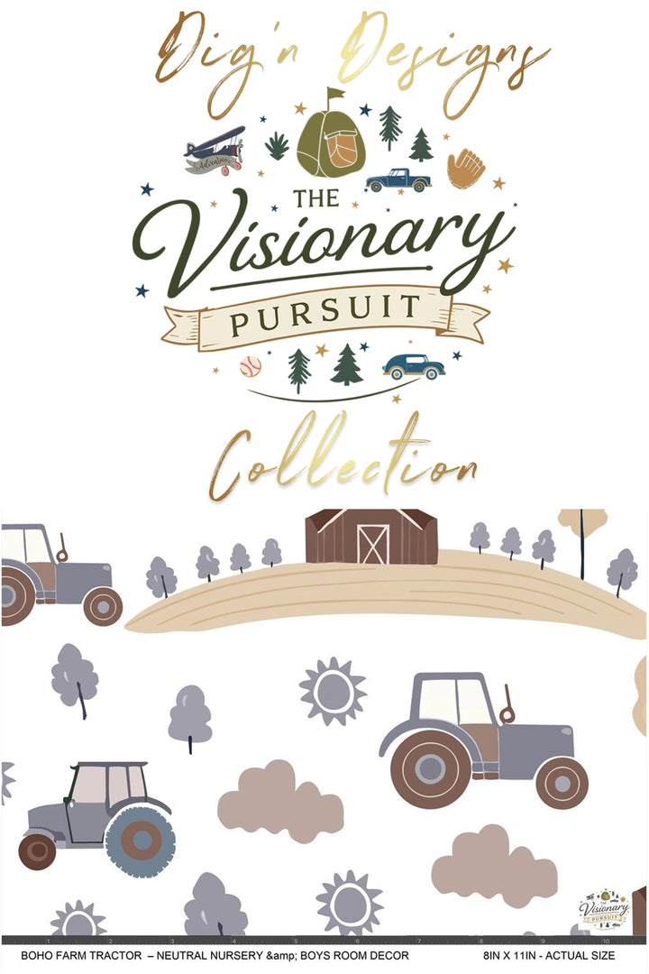 A nursery wall decal sheet from Dig&