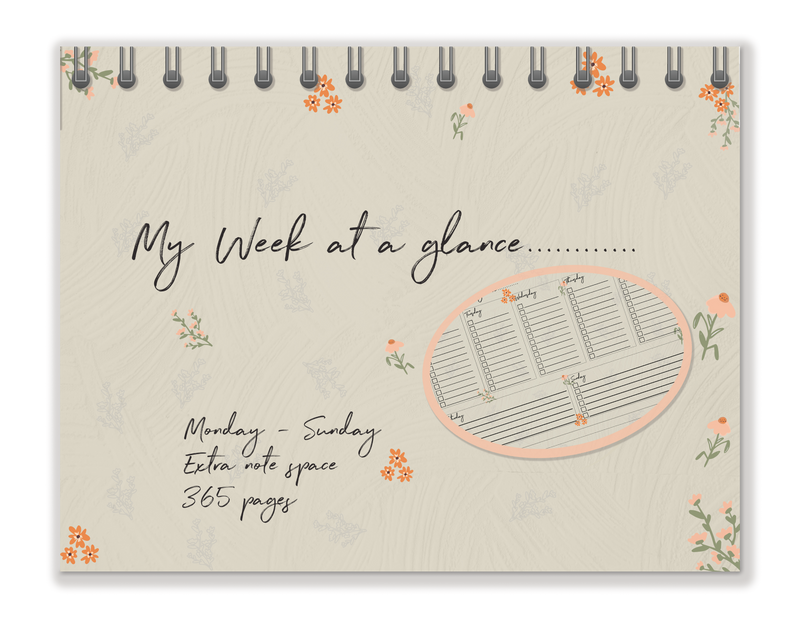 product view of the cover of the week at a glance digital notebook