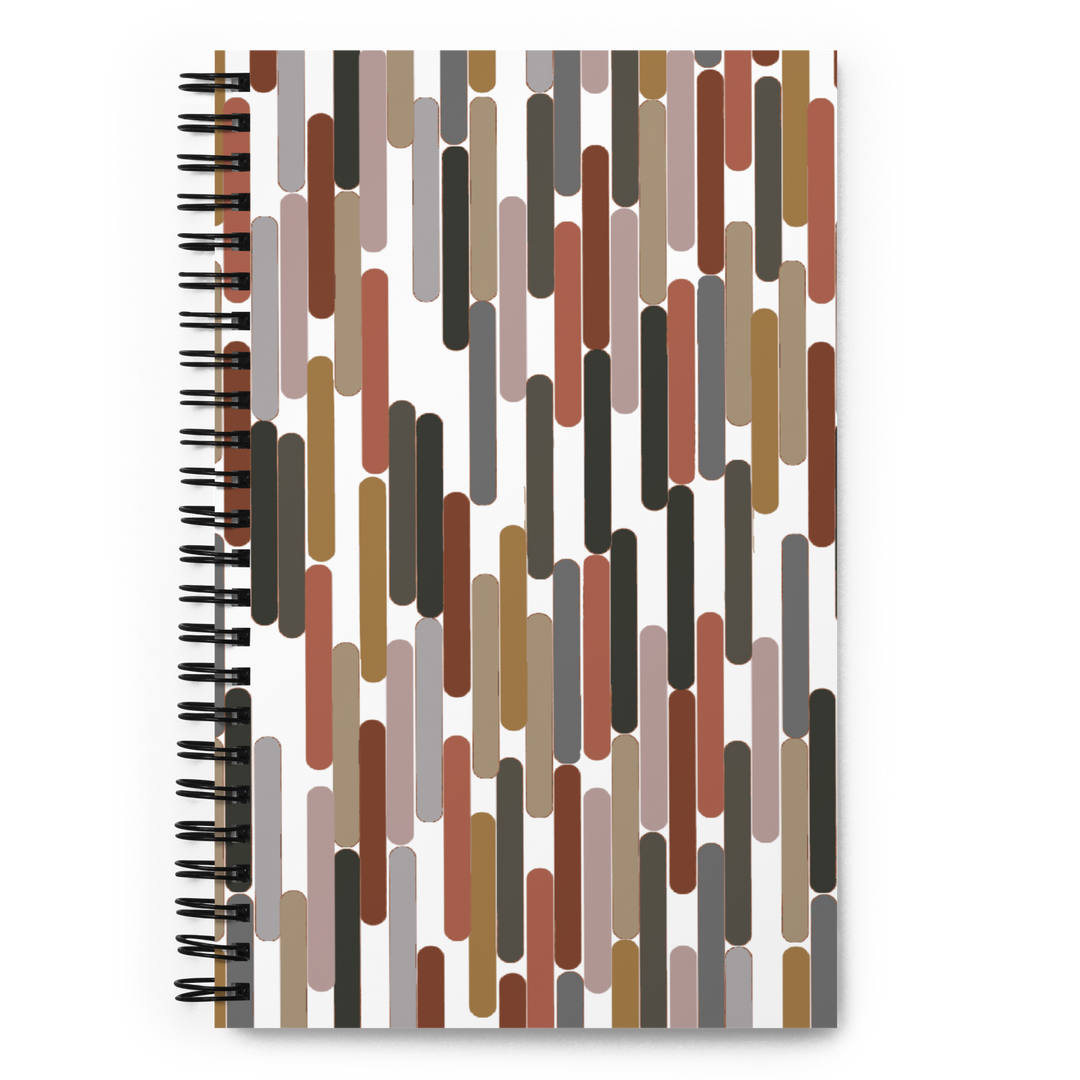 This shows the front of the spiral notebook